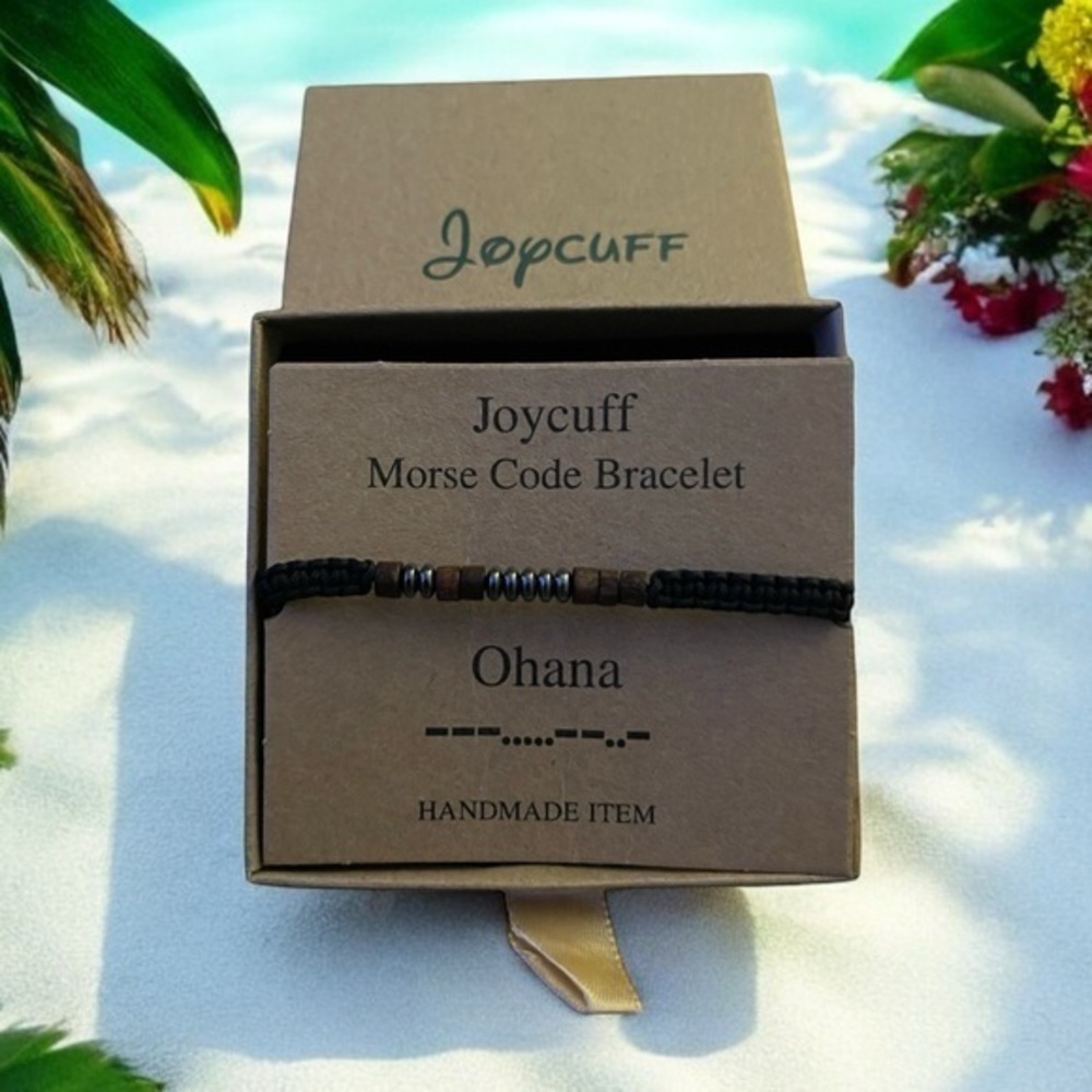 🫶🏻 Joycuff Morse Code OHANA (family) Bracelet